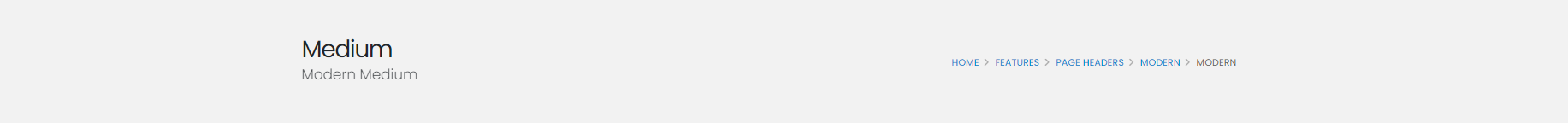 Modern Medium Modern Medium