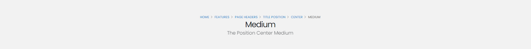 The Position Center Medium The Position Center Medium